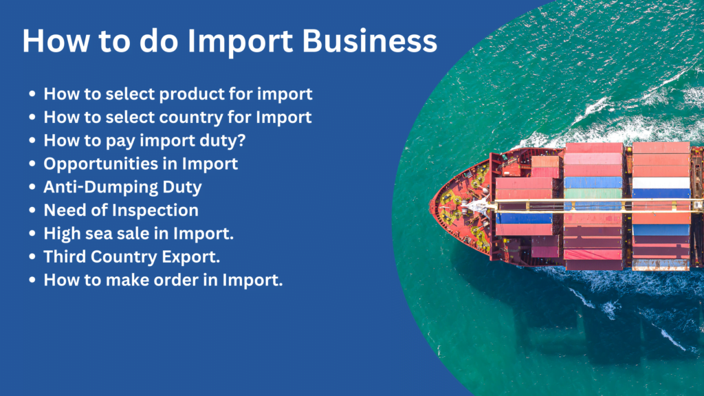 how to do import business in India